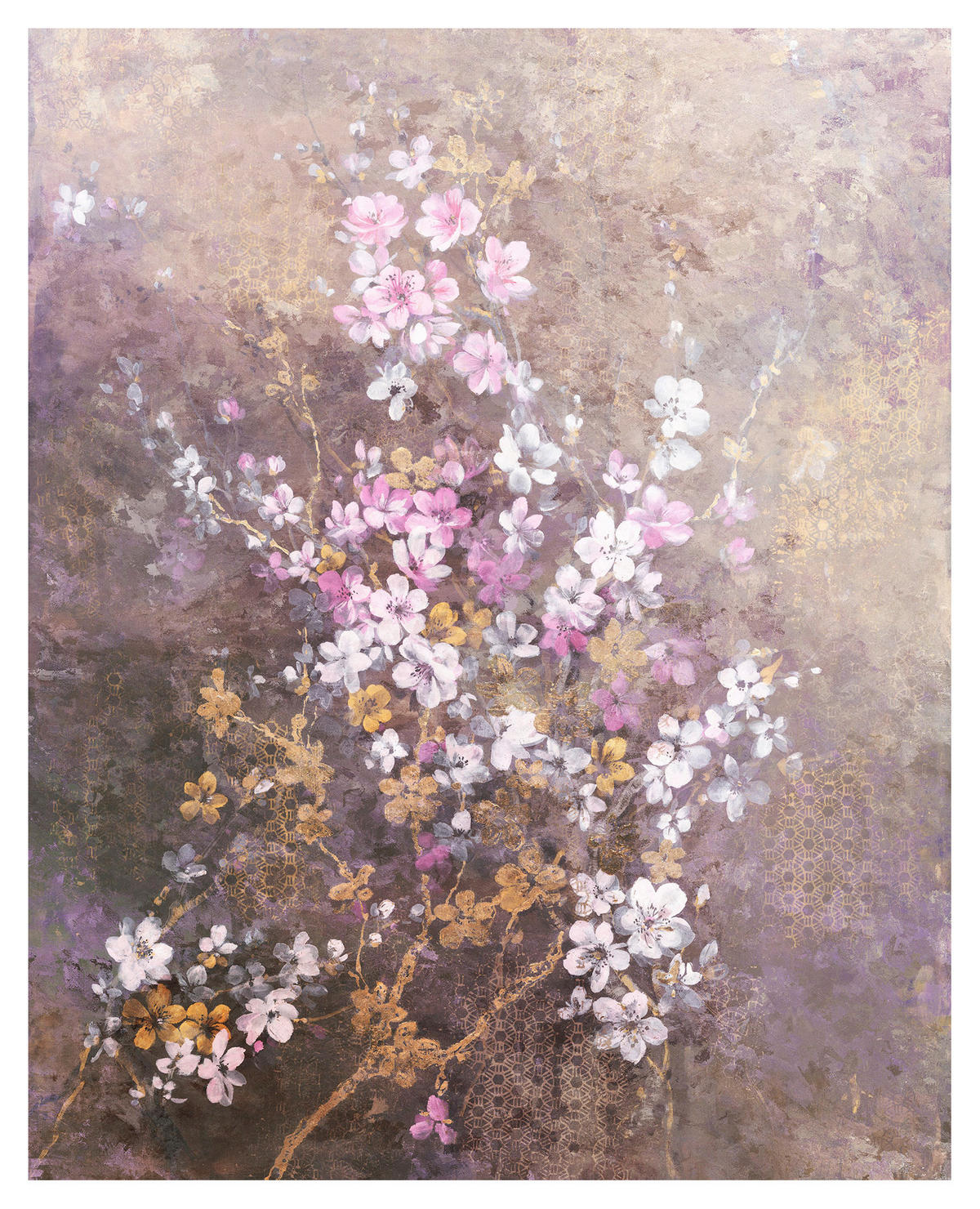 Komar Fototapete Hanami Blumen B/L: ca. 200x250 cm Hanami - (200,00/250,00cm) - Komar