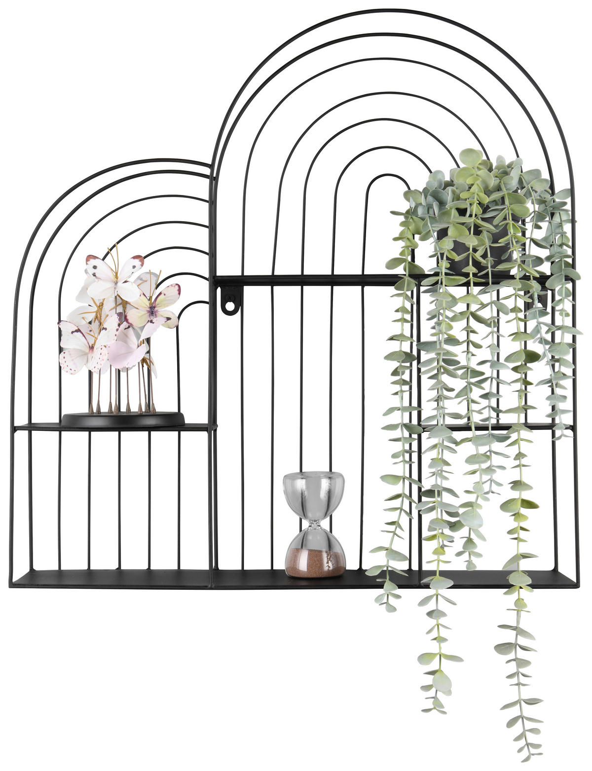 Wandregal Ivy schwarz B/H/T: ca. 55x54x11 cm Ivy - schwarz (55,00/54,00/11,00cm)