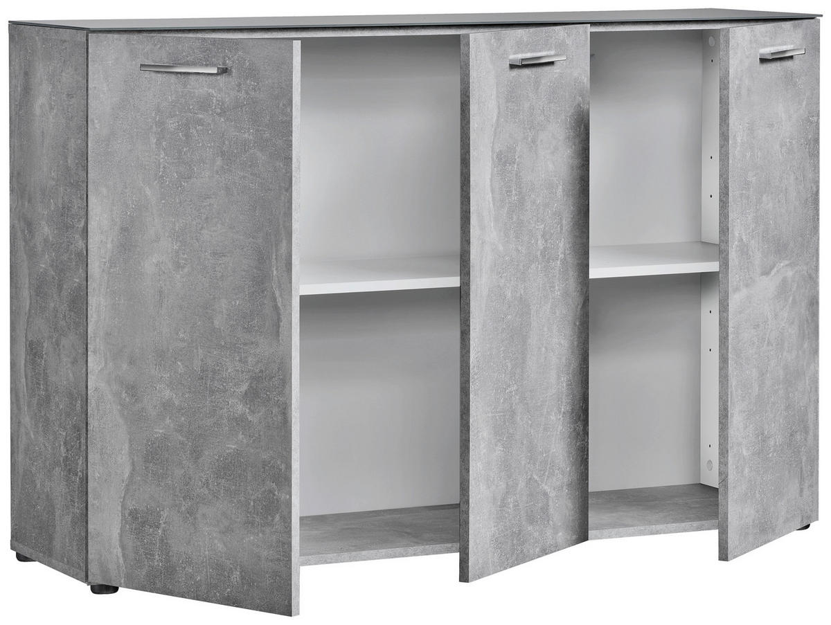 Kommode Rio Beton Optik B/H/T: ca. 120x83x35 cm Rio - Beton (120,00/83,00/35,00cm)