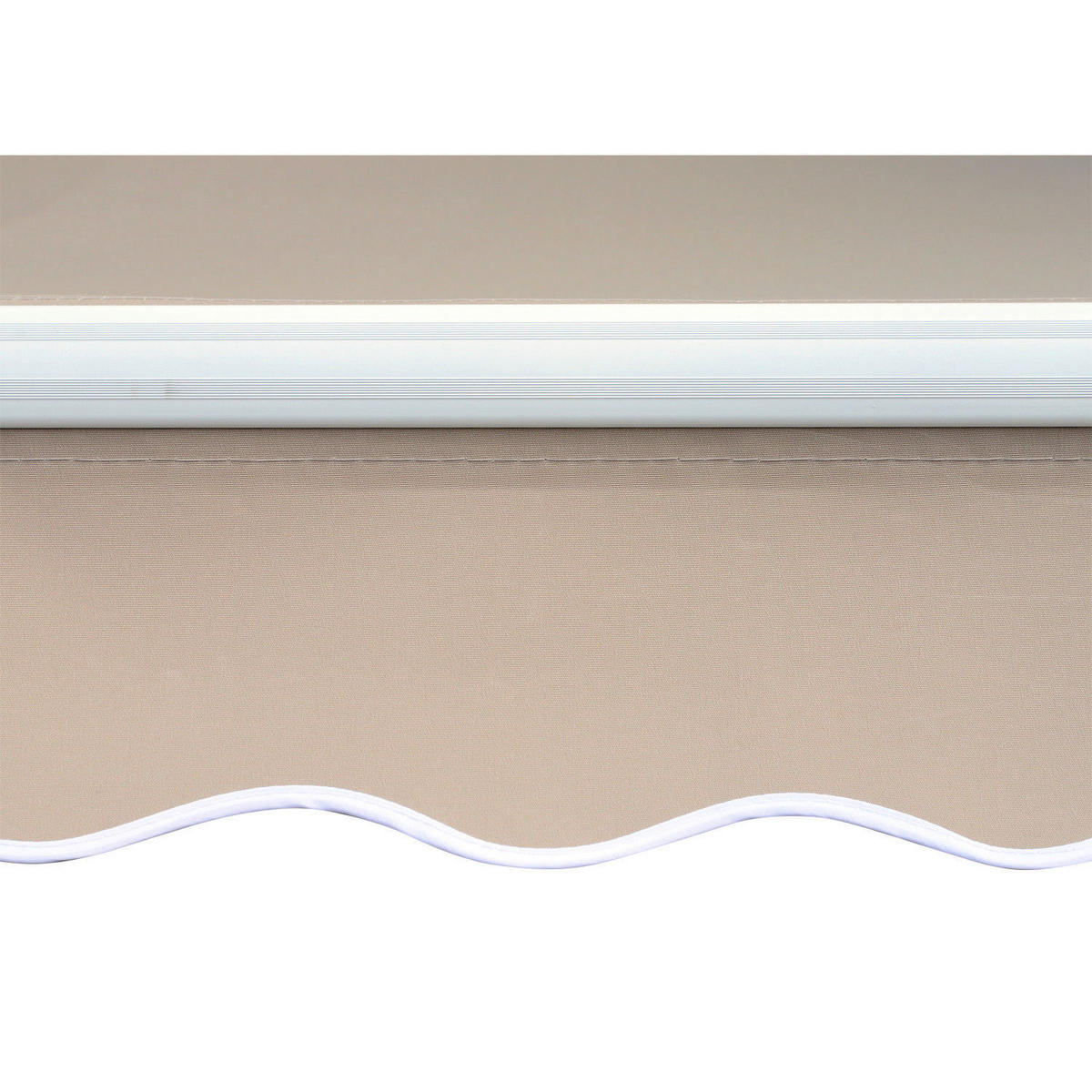 Aluminium-Gelenkarm-Markise beige B/H/L: ca. 350x0,3x250 cm Aluminium-Gelenkarm-Markise - beige (250,00/350,00/0,30cm) - Outsunny