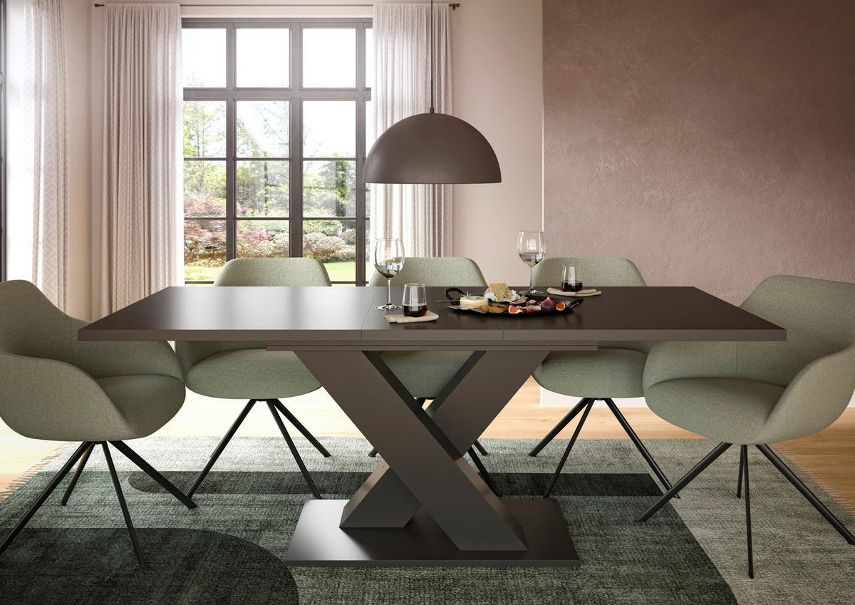 Esstisch Motion grau B/H/T: ca. 150x76x80 cm Motion - grau (150,00/76,00/80,00cm) - xonox.home