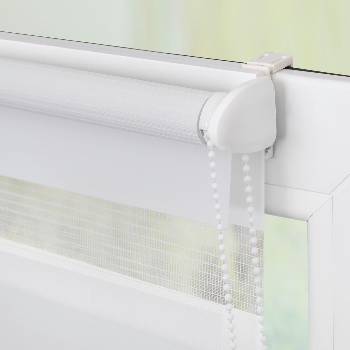 Doppelrollo Duo Bretter petrol B/T: ca. 90x150 cm Duo Bretter - petrol (90,00/150,00cm) - LICHTBLICK