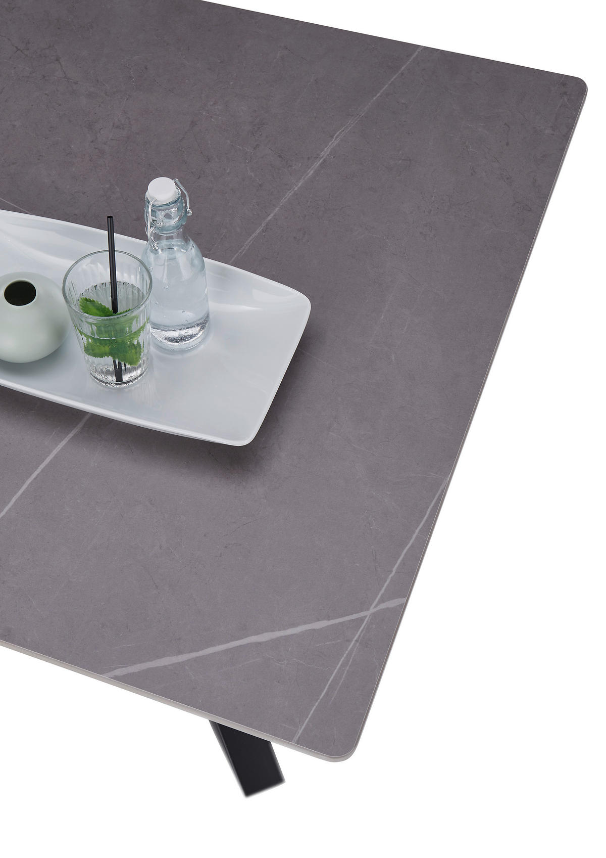 Couchtisch Janin grau B/H/T: ca. 55x55x55 cm Janin - schwarz/grau (55,00/55,00/55,00cm)