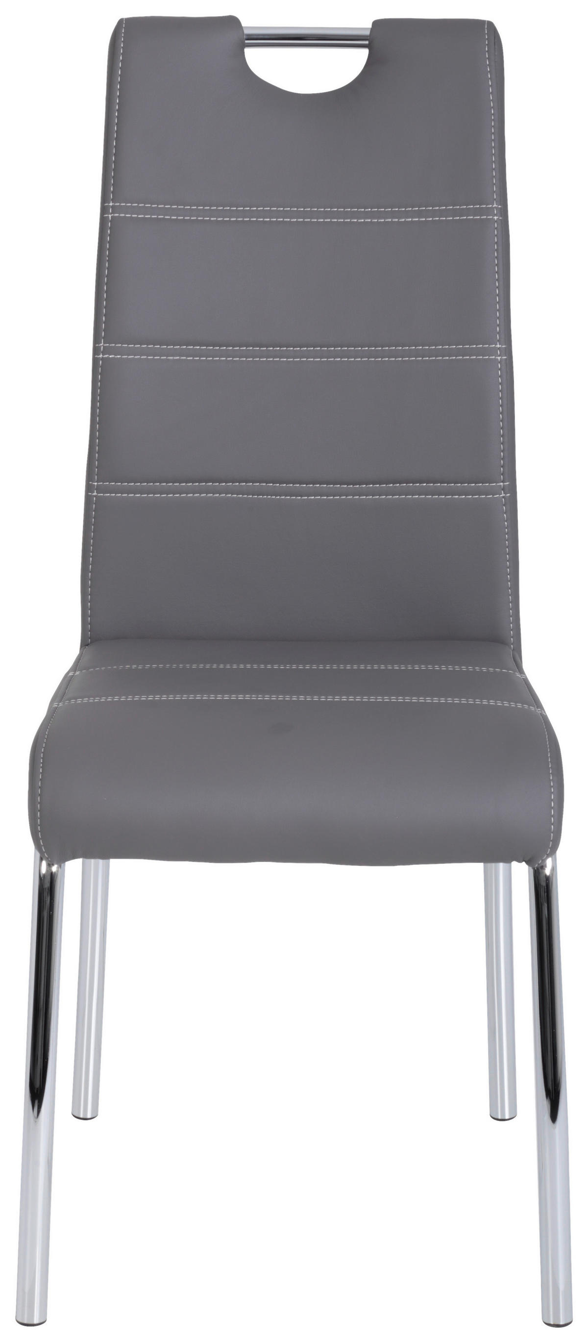 Stuhl Susi 4er Set grau Kunstleder B/H/T: ca. 44x98x61 cm Susi 4er Set - grau (44,00/98,00/61,00cm) - Hela