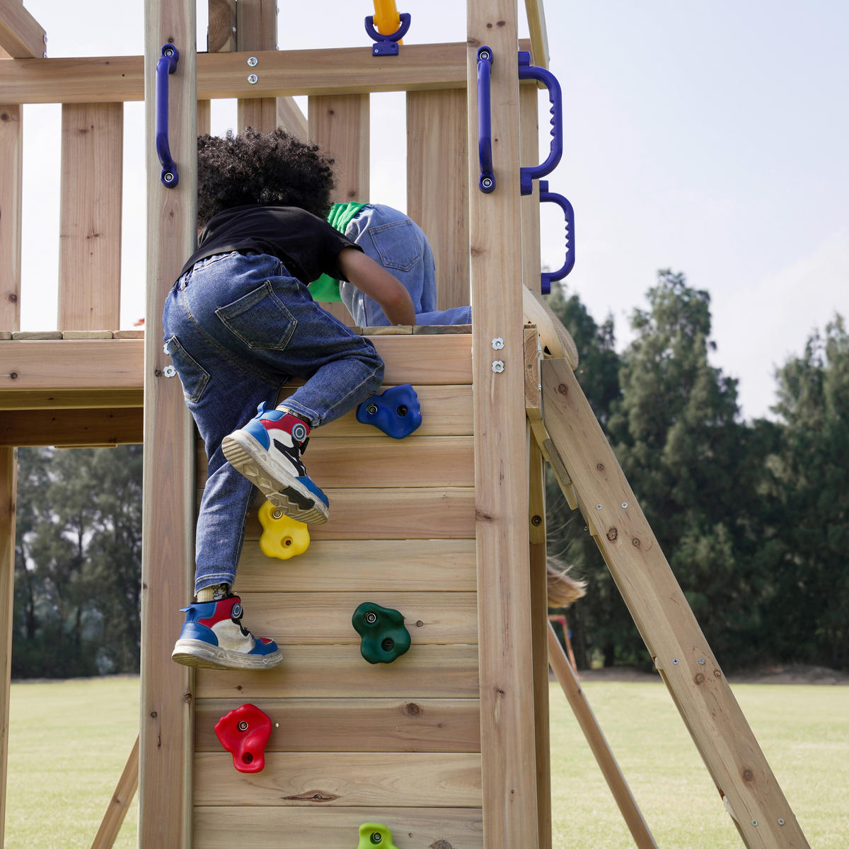 AXI Spielturm Moos braun B/H/L: ca. 342x267x375 cm Moos - braun/grau (375,00/342,00/267,00cm) - AXI