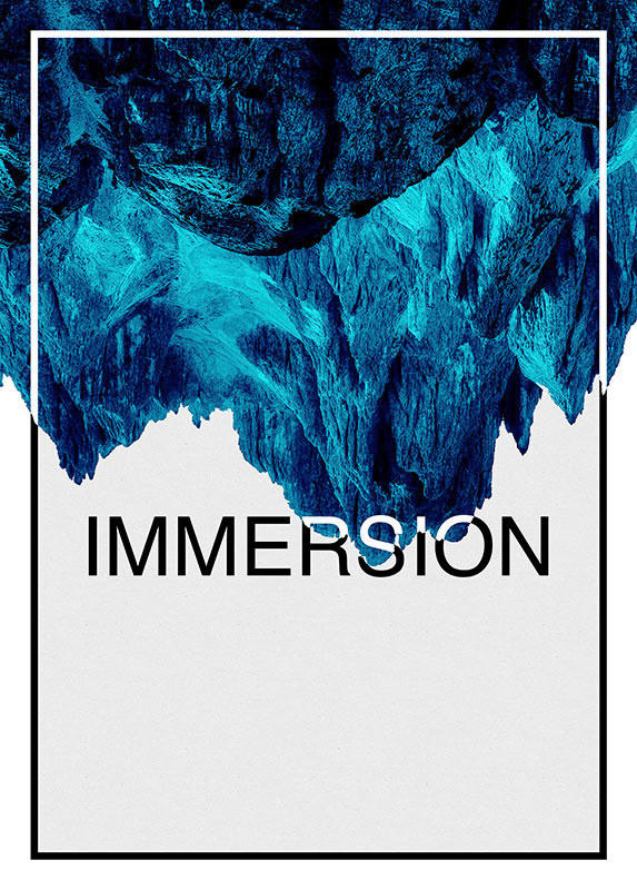 Komar Poster Immersion Blue Landschaft B/L: ca. 50x70 cm günstig online kaufen