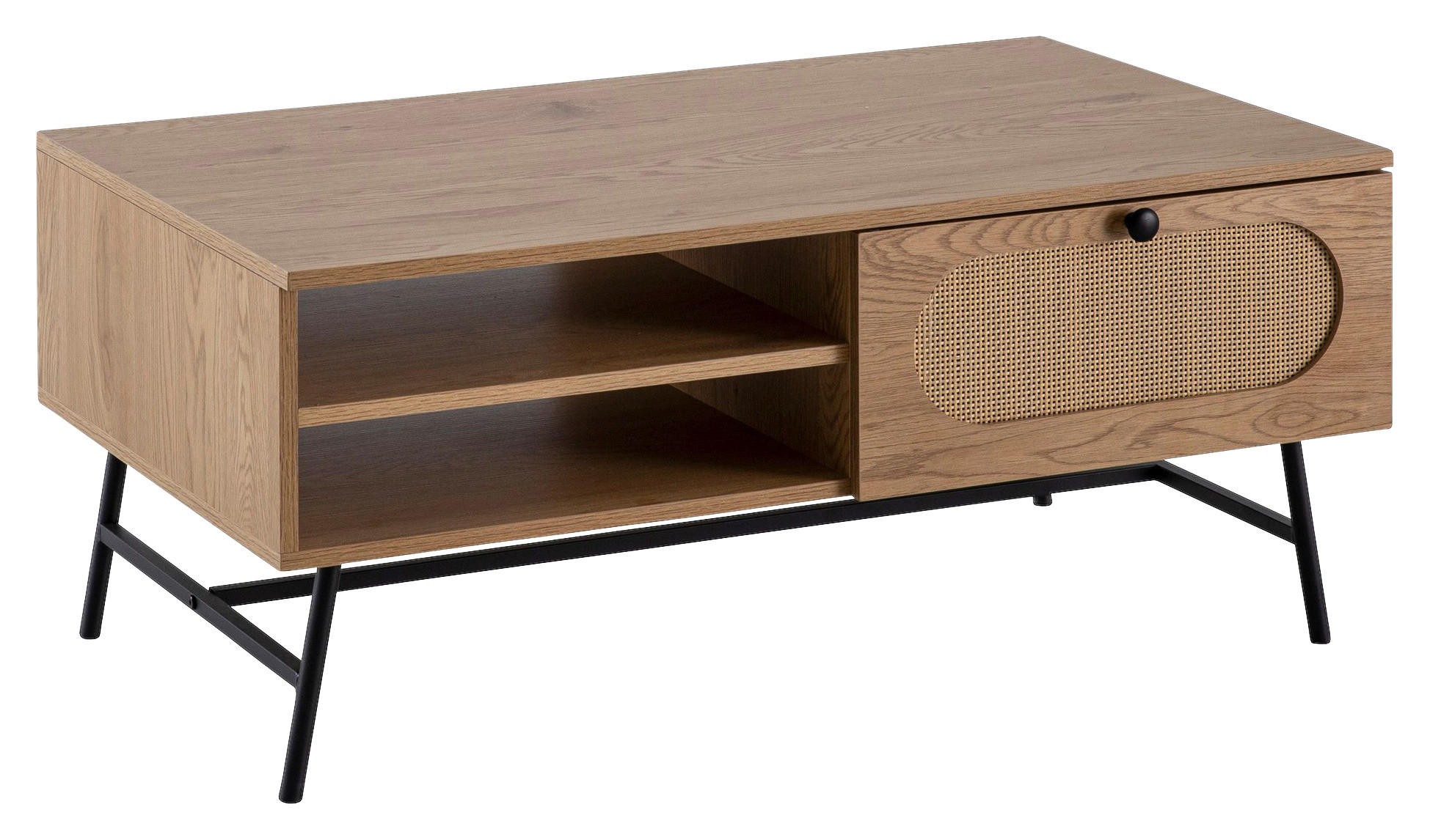 Couchtisch Eiche Nachbildung B/H/T: ca. 100x45x60 cm Couchtisch - Eiche (100,00/45,00/60,00cm) - Wohnling