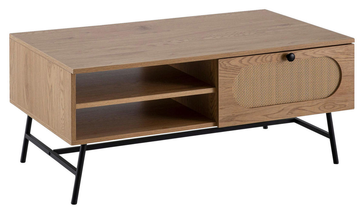 Couchtisch Eiche Nachbildung B/H/T: ca. 100x45x60 cm Couchtisch - Eiche (100,00/45,00/60,00cm) - Wohnling