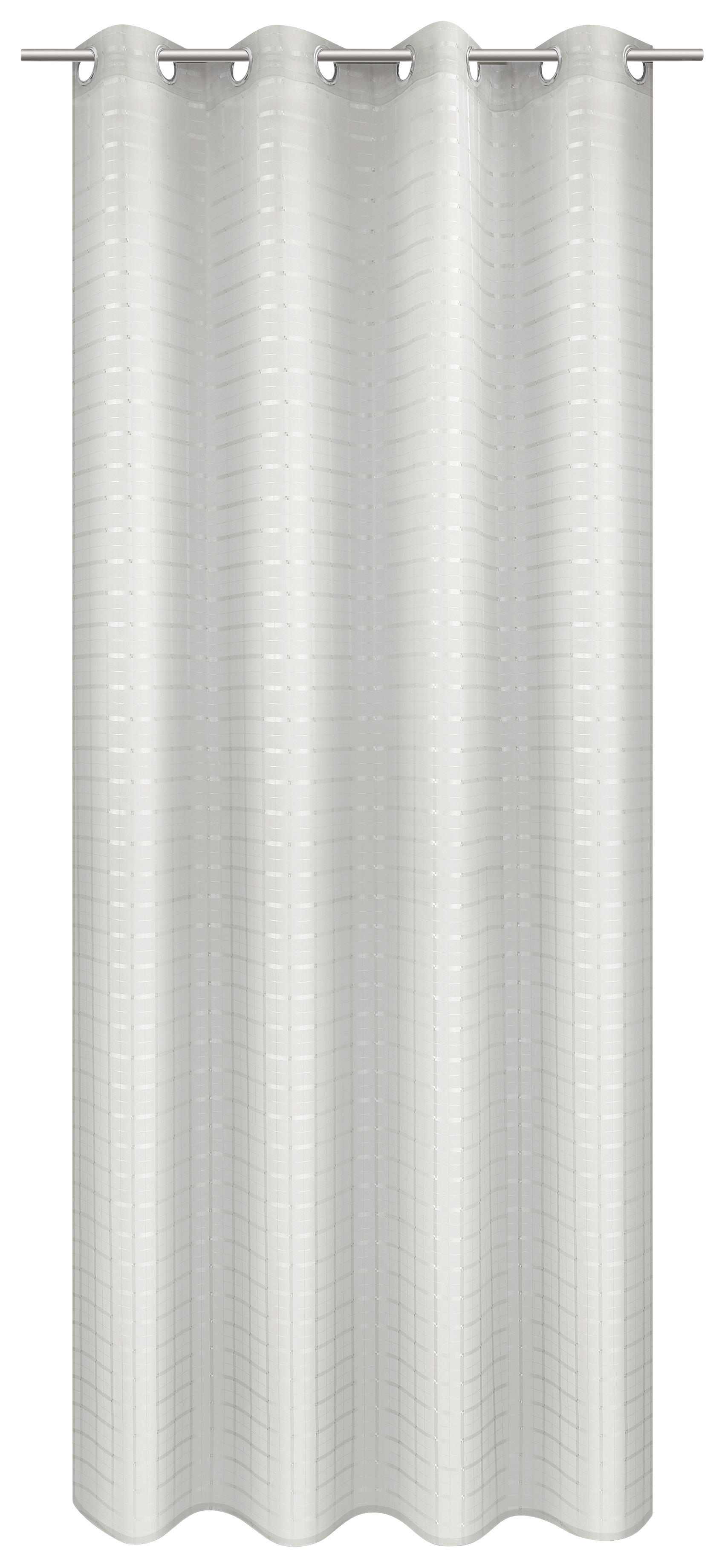 Ösenvorhang silber B/L: ca. 135x245 cm Ösenvorhang_Check - silber (135,00/245,00cm)