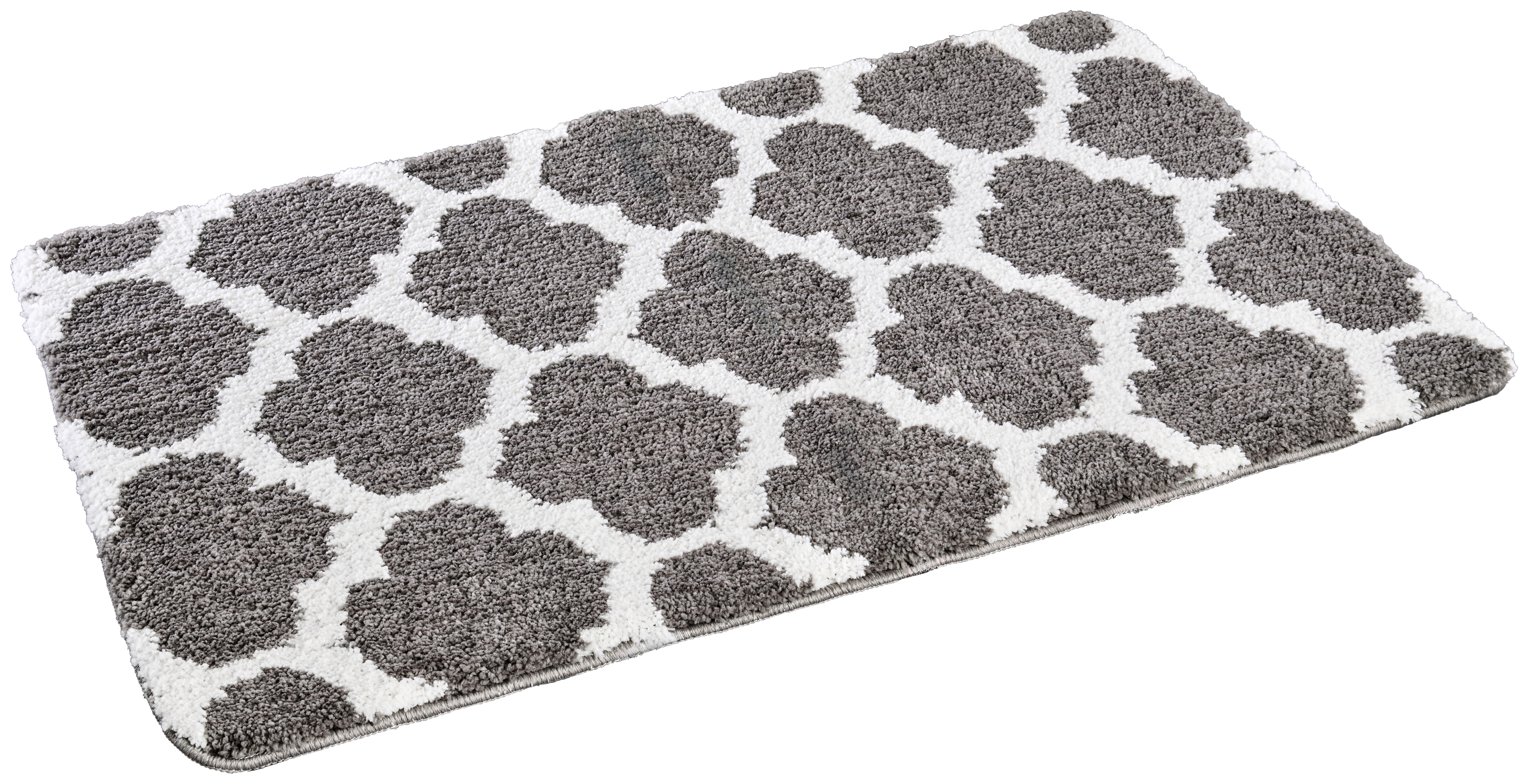 Badematte Badematte_Scandi 60x100cm - weiß/grau (60,00/100,00cm)