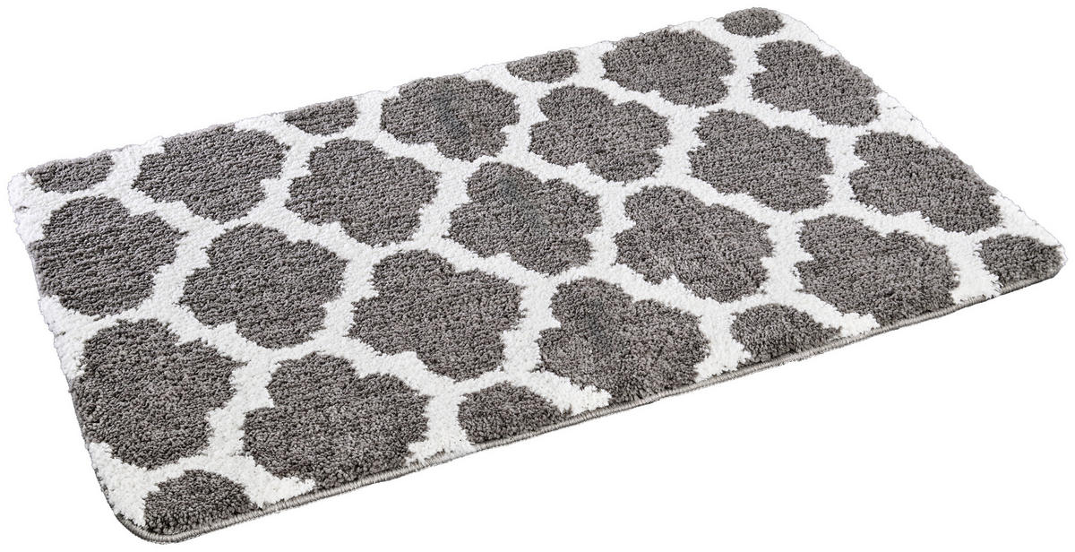 Badematte Badematte_Scandi 60x100cm - weiß/grau (60,00/100,00cm)