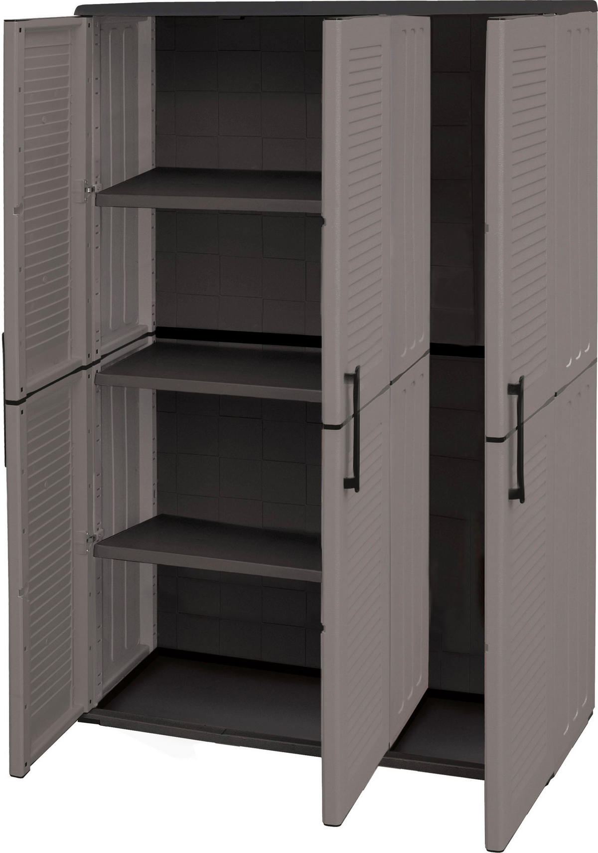 Linea Easy Kunststoffschrank Easy anthrazit Kunststoff B/H/T: ca. 102x163x37 cm Easy - anthrazit/grau (102,00/163,00/37,00cm) - Linea Easy