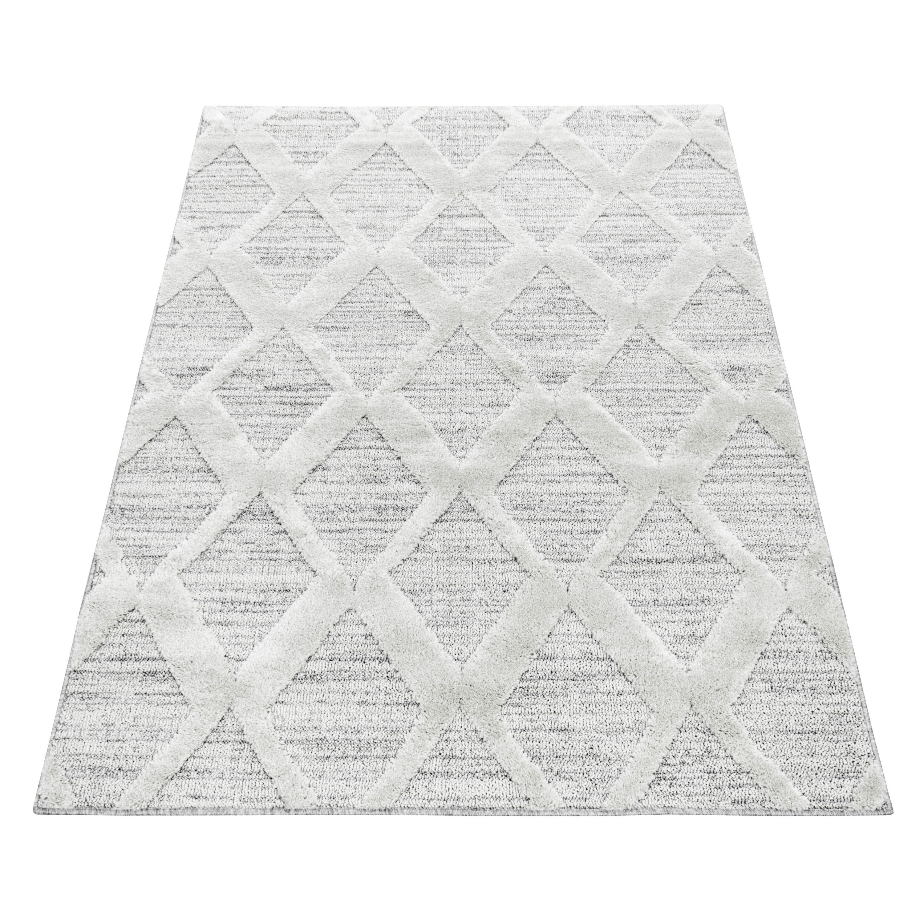 Ayyildiz Teppich PISA grau B/L: ca. 80x250 cm PISA - grau (80,00/250,00cm) - Ayyildiz