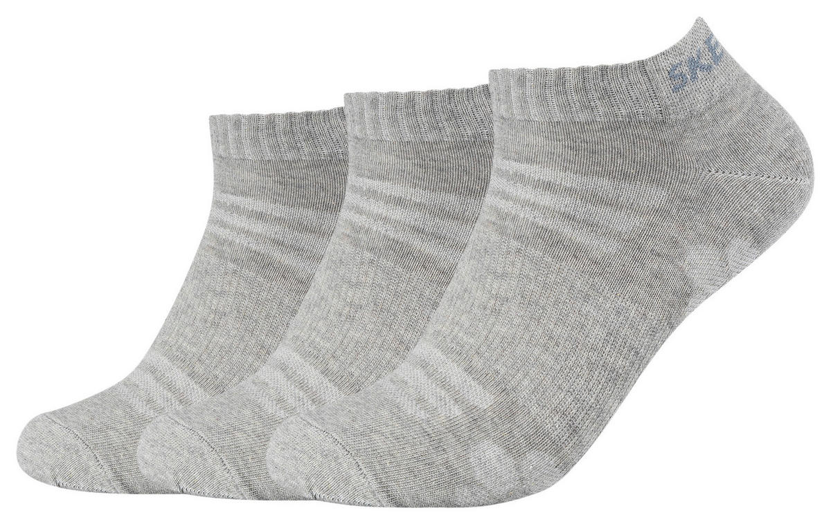 Damen & Herren-Socken Skechers Hellgraumix 3 Packstücke Größe 35-38 Skechers - Hellgraumix - Skechers