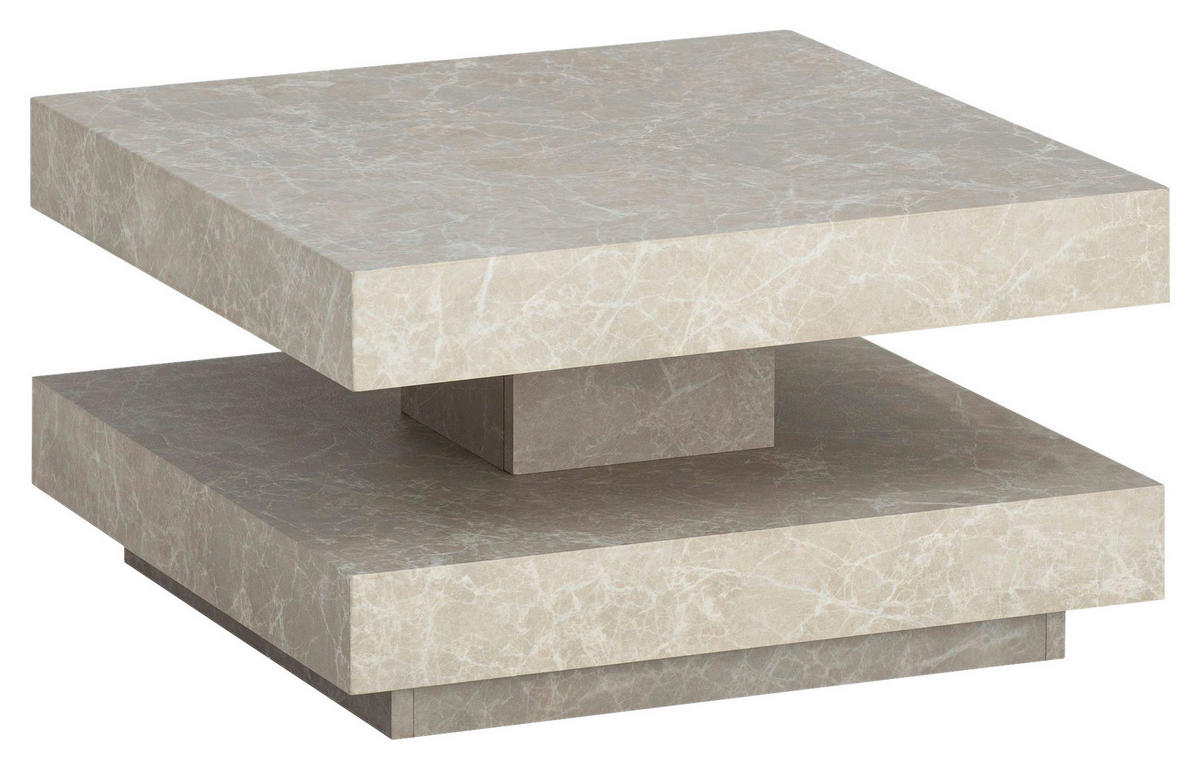 Couchtisch sand B/H/T: ca. 60x34x60 cm Couchtisch - sand (60,00/34,00/60,00cm) - Wohnling