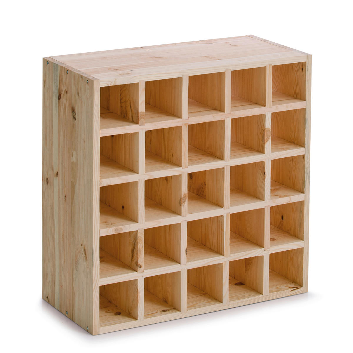 Zeller Weinregal für 25 Flaschen natur Holz B/H/L: ca. 25x52x52 cm Weinregal_25_Flaschen - natur (52,00/25,00/52,00cm) - Zeller