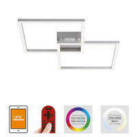 Just Light Smarte Deckenleuchte 16429-55 B/H/L: ca. 63x8,5x63 cm 1 Brennstellen LED-Deckenleuchte_Maxi - (63,00/63,00/8,50cm) - Just Light