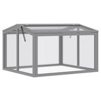 Outsunny Frühbeet B/H/L: ca. 80x58x90 cm Frühbeet - hellgrau (90,00/80,00/58,00cm) - Outsunny