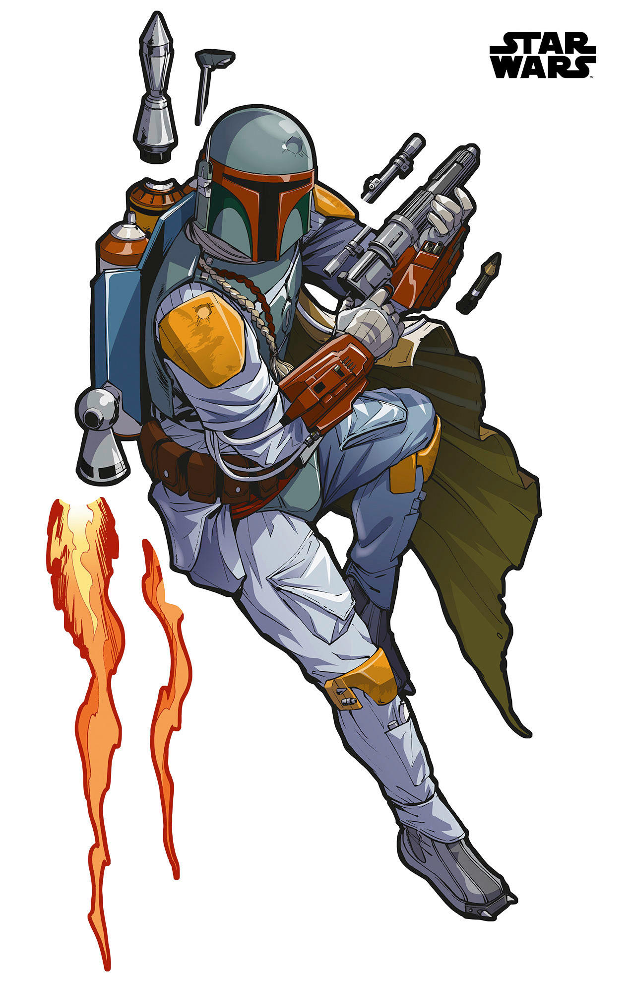 Komar Fototapete Star Wars XXL Boba Fett B/L: ca. 127x200 cm Star Wars XXL Boba Fett - (127,00/200,00cm) - Komar