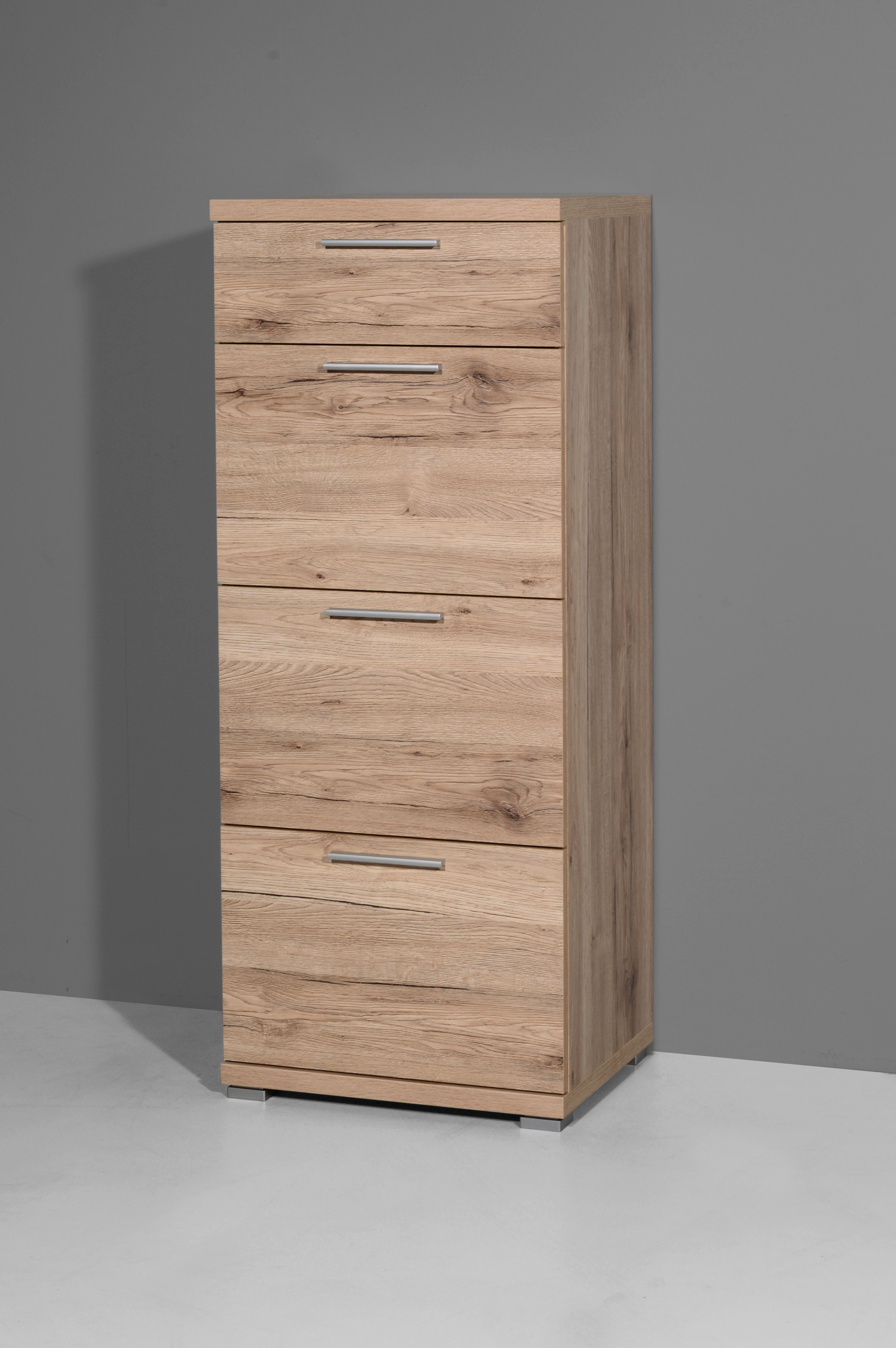 Kommode 3203-177 Eiche San-Remo Nachbildung B/H/T: ca. 48x120x40 cm 3203-177 - Eiche (48,00/120,00/40,00cm) - Germania