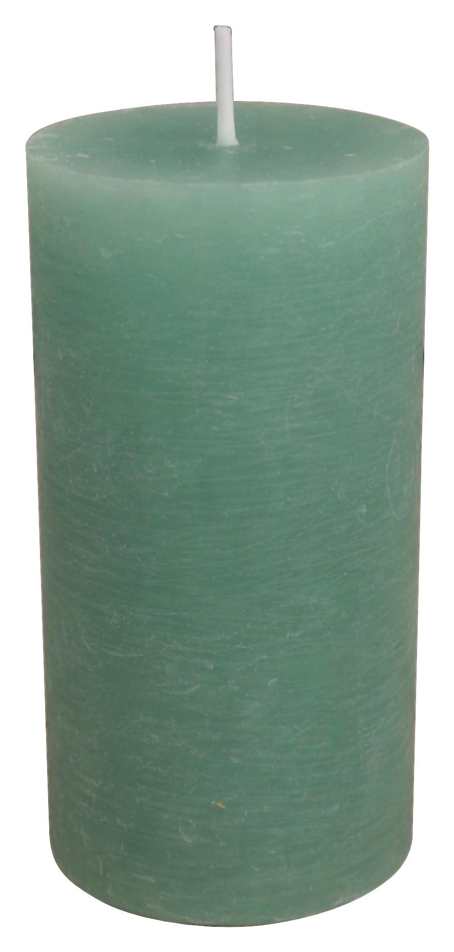 Stumpenkerze grün H/D: ca. 9x6,8 cm Stumpenkerze - grün (6,80/9,00cm)