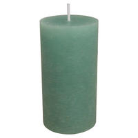Stumpenkerze grün H/D: ca. 9x6,8 cm Stumpenkerze - grün (6,80/9,00cm)