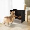 PawHut Futterstation dunkelbraun MDF B/H/T: ca. 54x47x32 cm Futterstation - dunkelbraun (54,00/47,00/32,00cm) - PawHut