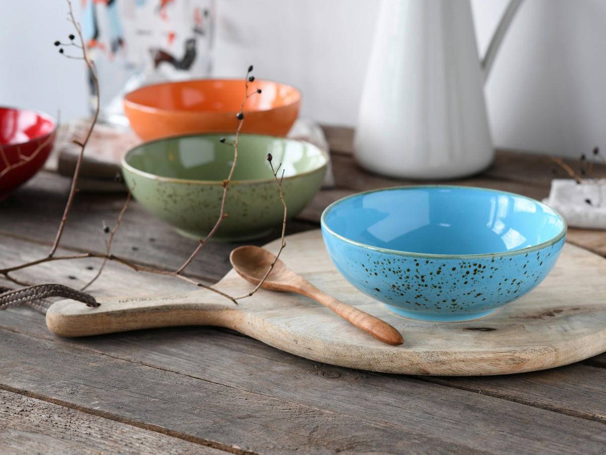 CreaTable Schüsselset Nature Collection mehrfarbig Steinzeug Nature Collection - mehrfarbig - CreaTable
