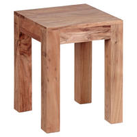 Beistelltisch natur Akazie B/H/T: ca. 35x45x35 cm Beistelltisch - natur (35,00/45,00/35,00cm) - Wohnling