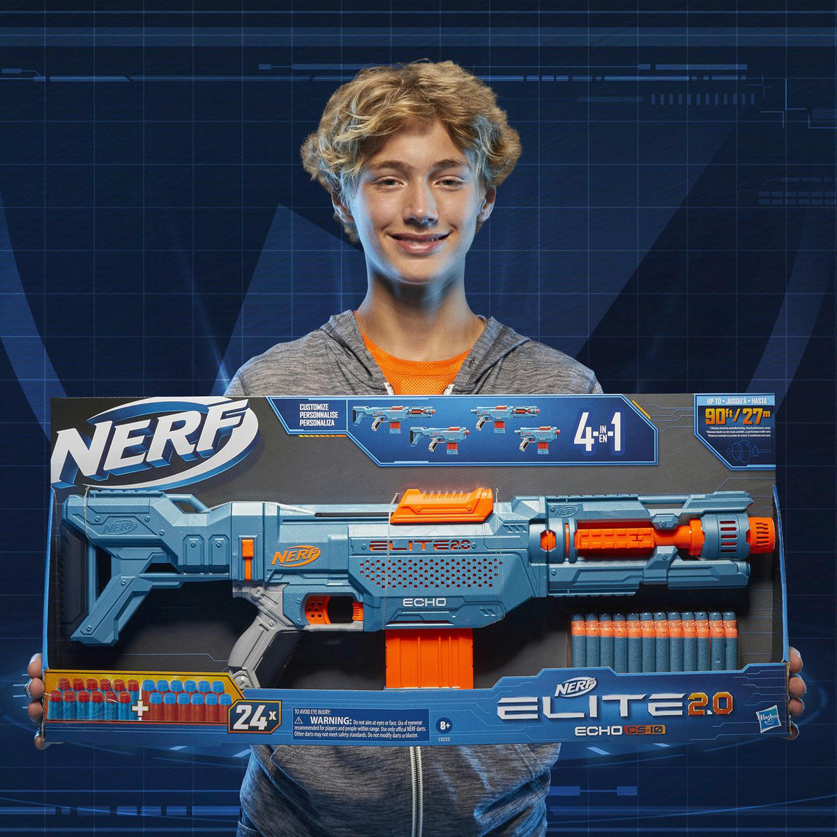 Thumbnail - Hasbro Wasserblaster Nerf orange B/H/L: ca. 3x7x68 cm