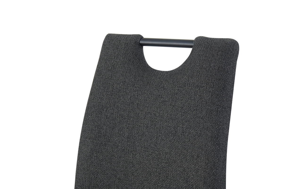 Schwingstuhl HANNA, 2er Set anthrazit schwarz Webstoff B/H/T: ca. 43x98x59 cm HANNA, 2er Set - schwarz/anthrazit (43,00/98,00/59,00cm) - xonox.home