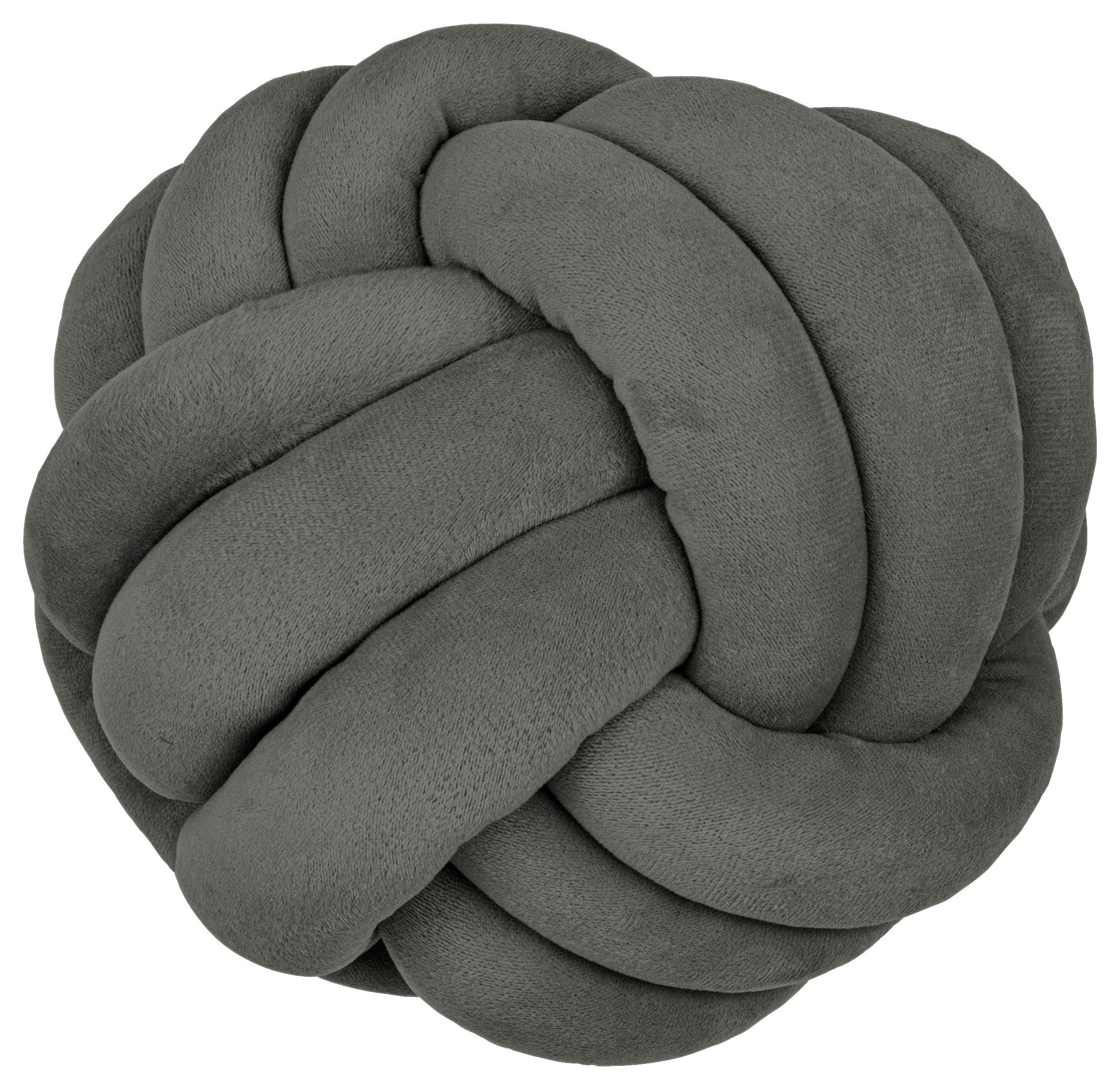 Dekokissen Dekokissen_Knoten 26cm anthra - anthrazit (26,00cm)