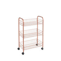 Metaltex Allzweckwagen Lugano Copper Lugano Copper - Kupfer (41,00/23,00/63,00cm) - Metaltex