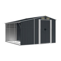 vidaXL Gartenhaus anthrazit B/H/T: ca. 277x179x179 cm Gartenhaus - anthrazit (277,00/179,00/179,00cm) - vidaXL