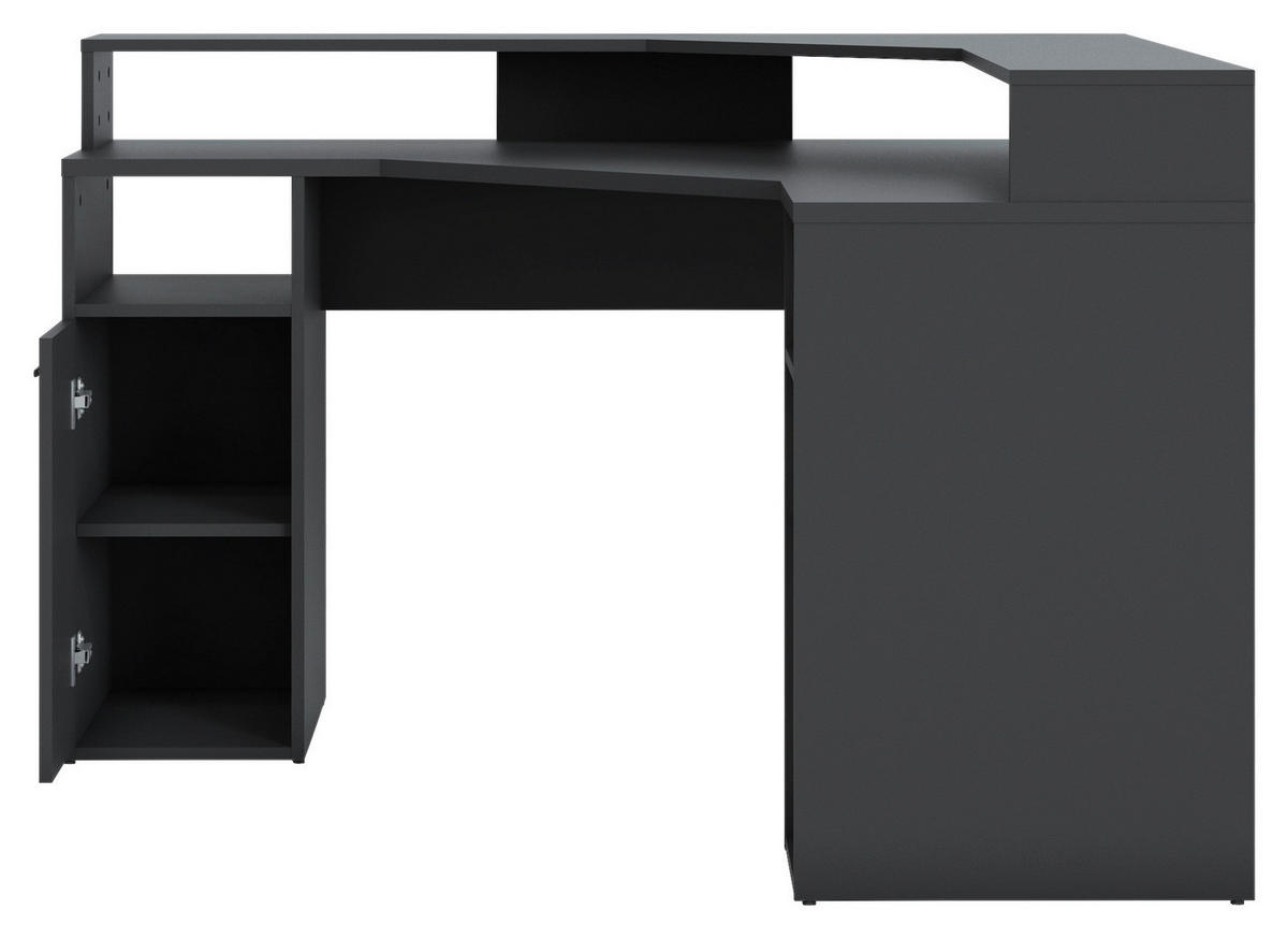 Eckschreibtisch Zocker anthrazit B/H/T: ca. 139x90x139 cm Zocker - anthrazit (139,00/90,00/139,00cm)