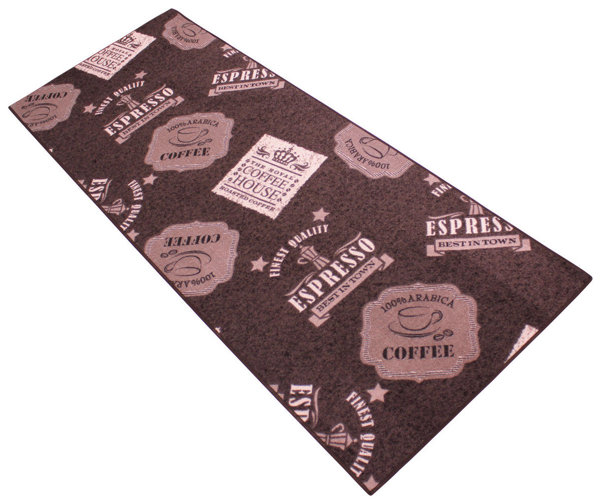 Küchenläufer Coffe Patterns braun B/L: ca. 67x180 cm Coffe Patterns - braun (67,00/180,00cm)