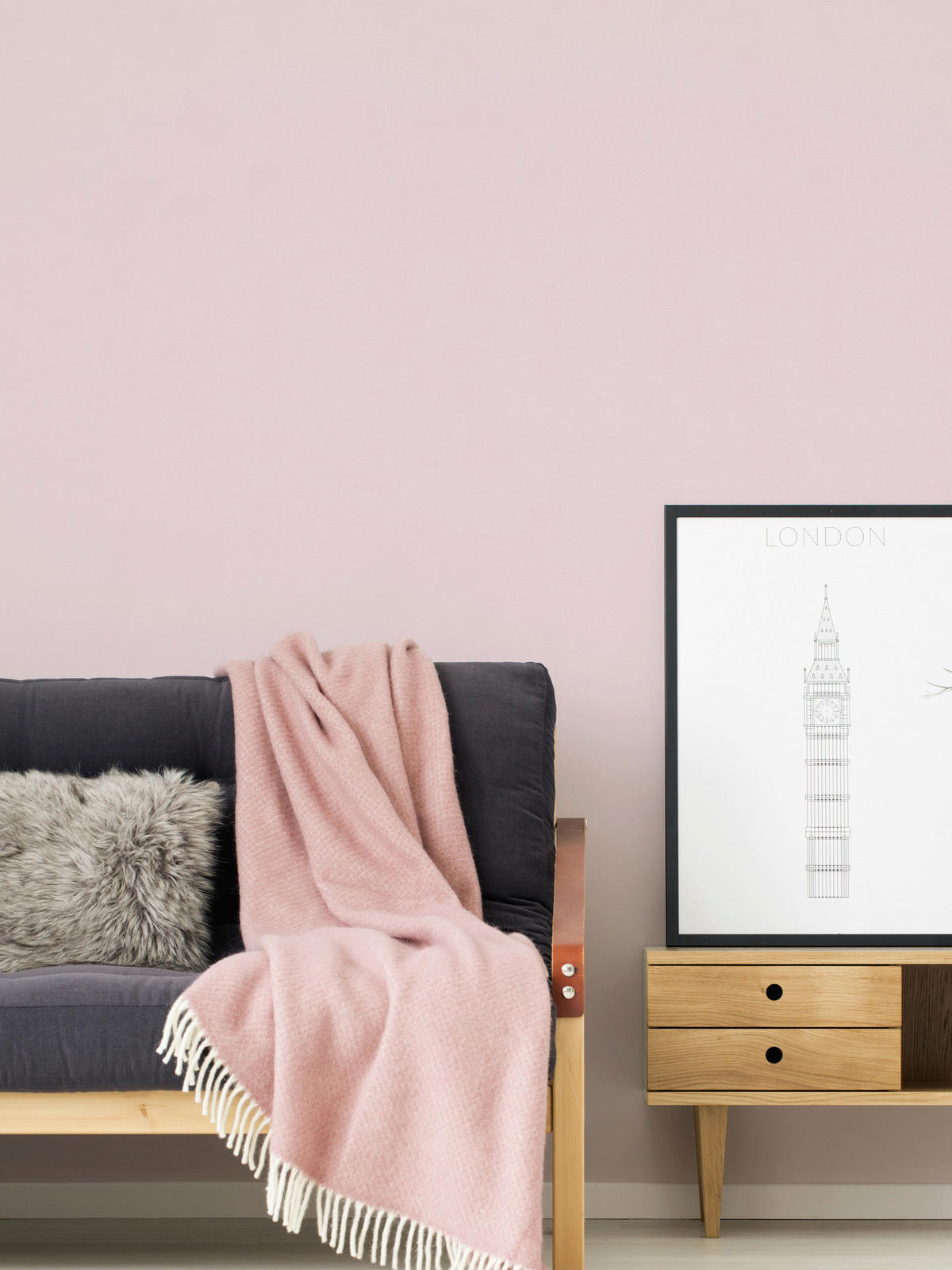 A.S.Creation Vliestapete Attractive Uni rosa B/L: ca. 53x1005 cm Attractive - rosa (53,00/1005,00cm) - A.S.Creation