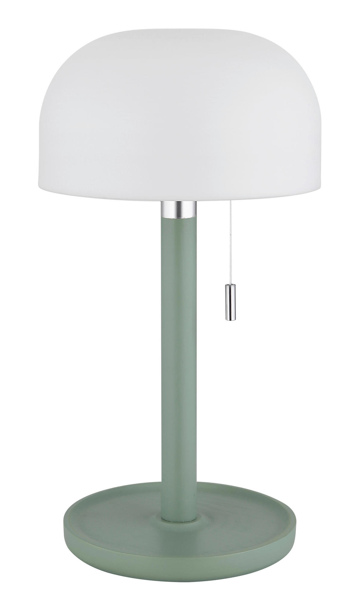 GLOBO LED-Tischleuchte NORMAN 21016B grün weiß Opal Kunststoff Bambus H/D: ca. 28x15 cm 1 Brennstellen NORMAN - weiß/Opal (15,00/28,00cm) - GLOBO