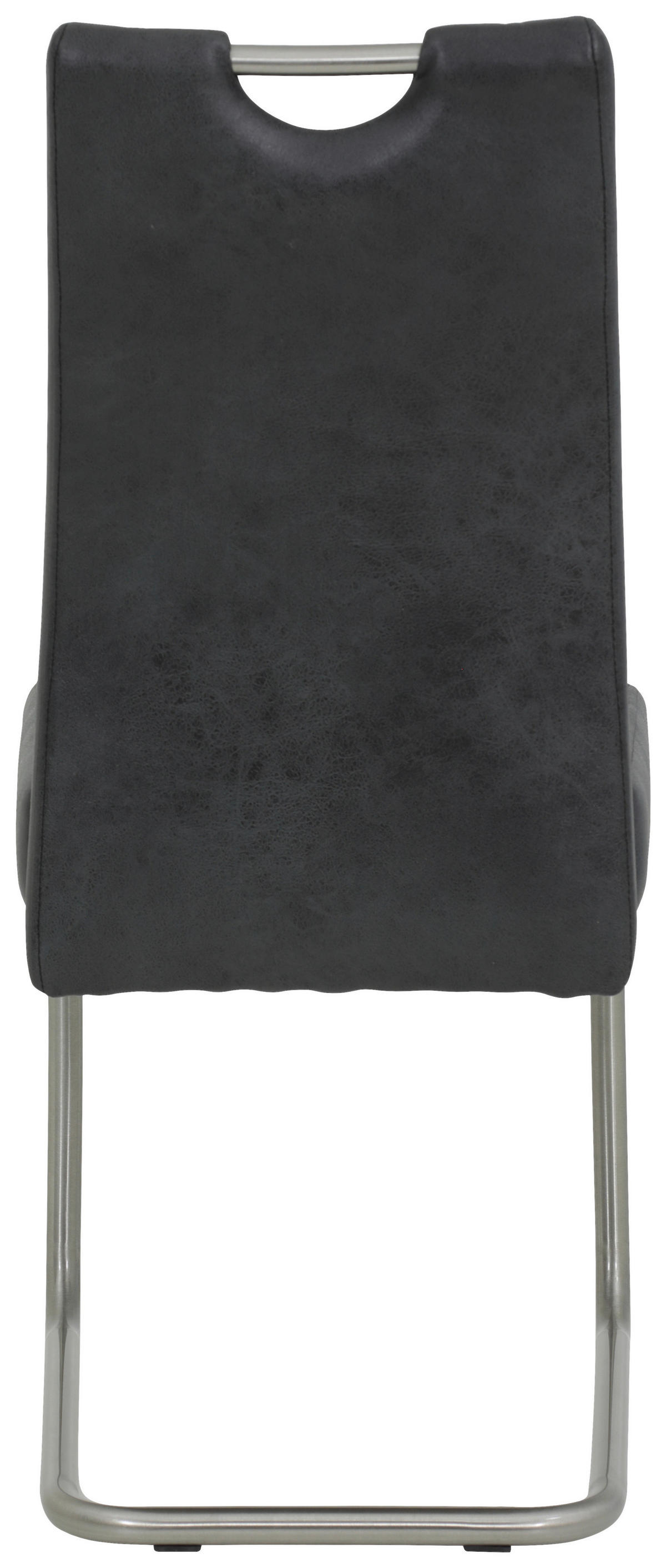 Schwingstuhl Sophia 4er Set anthrazit Vintage Microfaser B/H/T: ca. 43x99x58 cm Sophia 4er Set - anthrazit/Edelstahl (43,00/99,00/58,00cm) - Hela