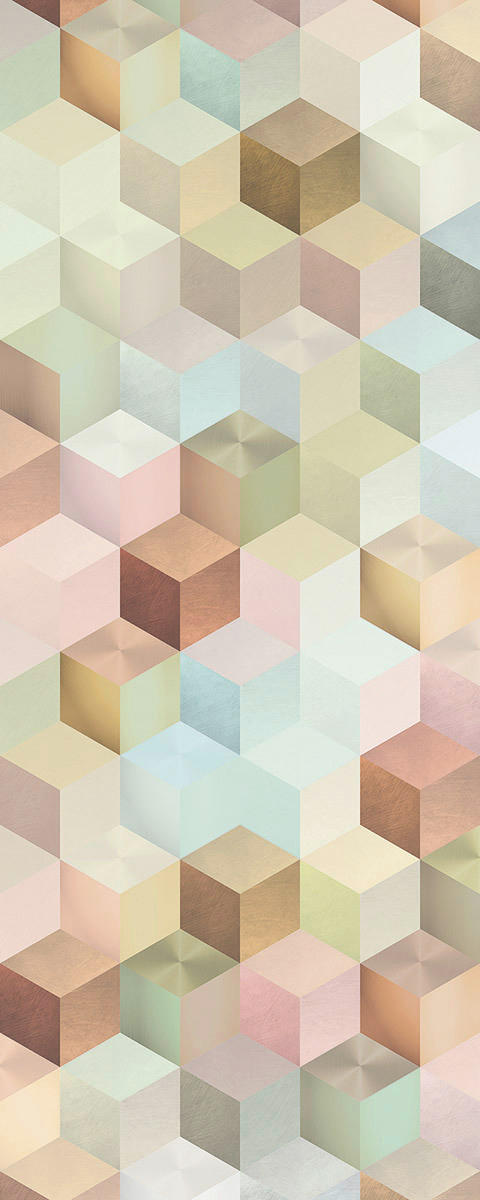 Komar Fototapete Cubes Panel B/L: ca. 100x250 cm Cubes Panel - (100,00/250,00cm) - Komar