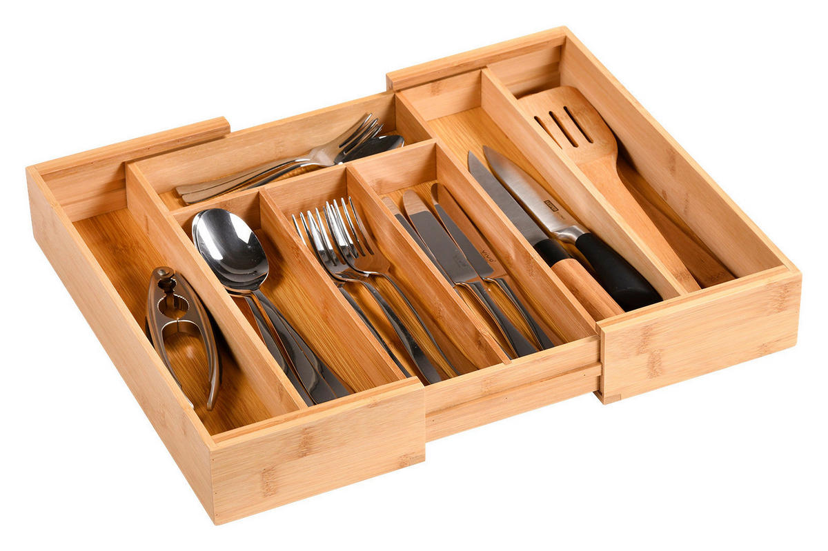 Kesper Besteckkasten natur Bambus H/T: ca. 6x33,5 cm Besteckkasten_variabel - natur (33,50cm) - Kesper