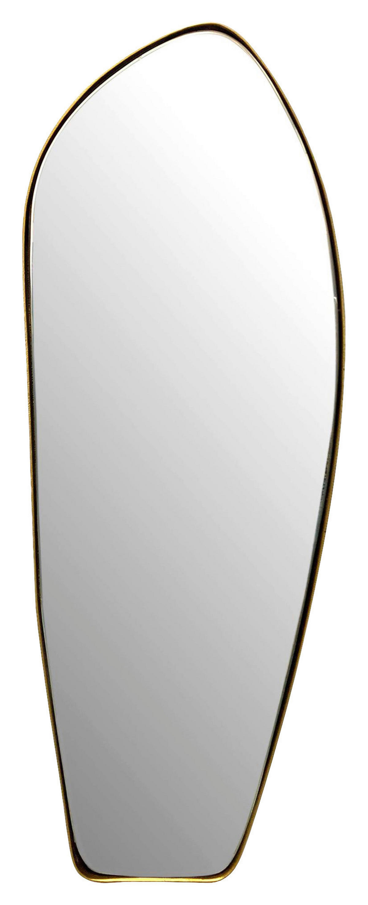 Wandspiegel gold Metall B/H/T: ca. 33x90x2,5 cm Wandspiegel - gold (33,00/90,00/2,50cm) - Wohnling
