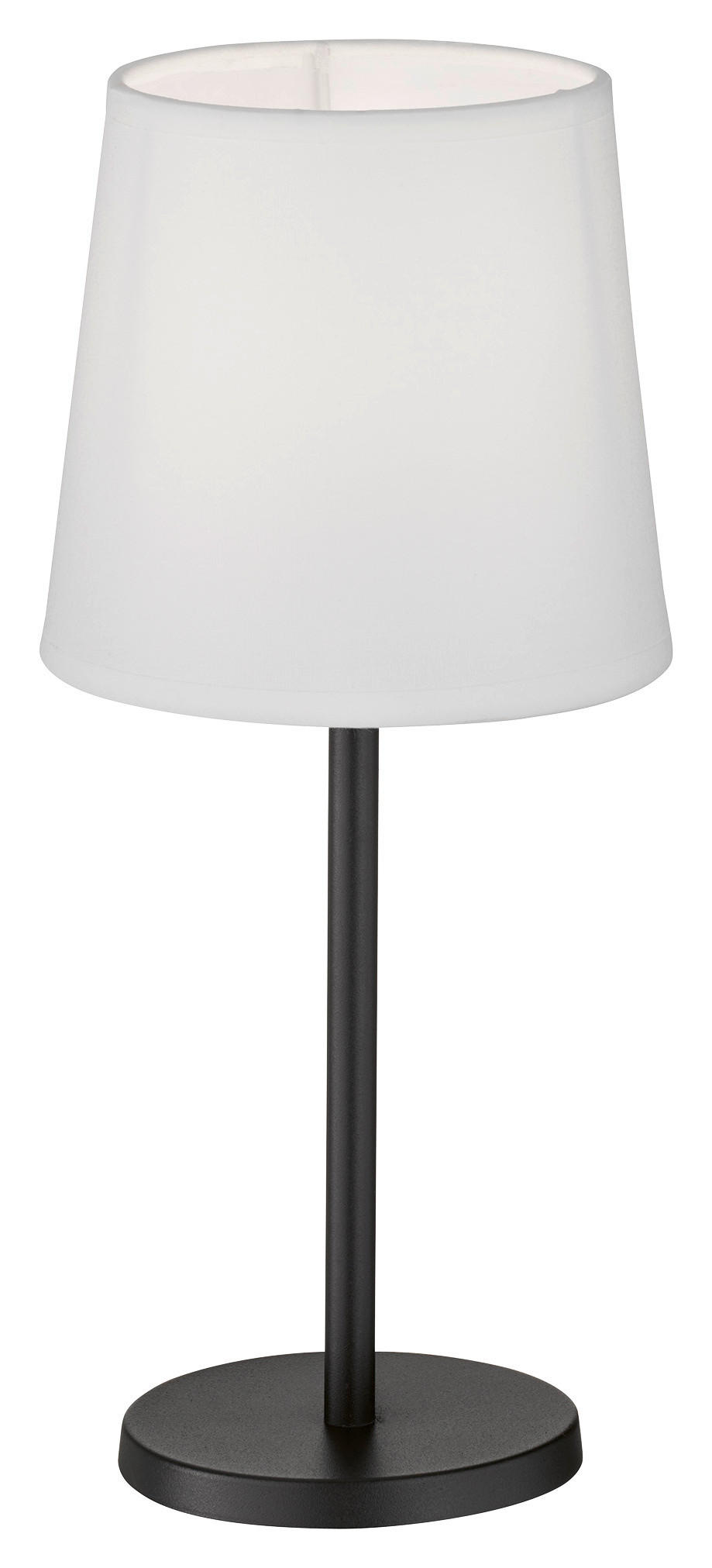 easy! by FHL Tischleuchte 850106 Eve weiß schwarz Textil Metall H/D: ca. 30x14 cm E14 1 Brennstellen Eve - weiß/schwarz (14,00/30,00cm) - easy! by FHL