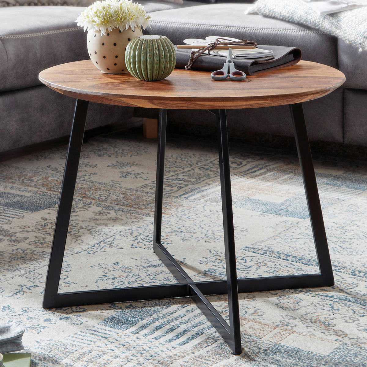 Couchtisch braun B/H/T: ca. 60x45x60 cm Couchtisch - braun (60,00/45,00/60,00cm) - Wohnling