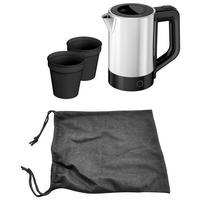 Emerio Wasserkocher WK-133233.1 silber Edelstahl B/H/L: ca. 10,4x17,6x18,6 cm ca. 0,5 l Reisewasserkocher WK-133233.1 - silber (18,60/10,40/17,60cm) - Emerio