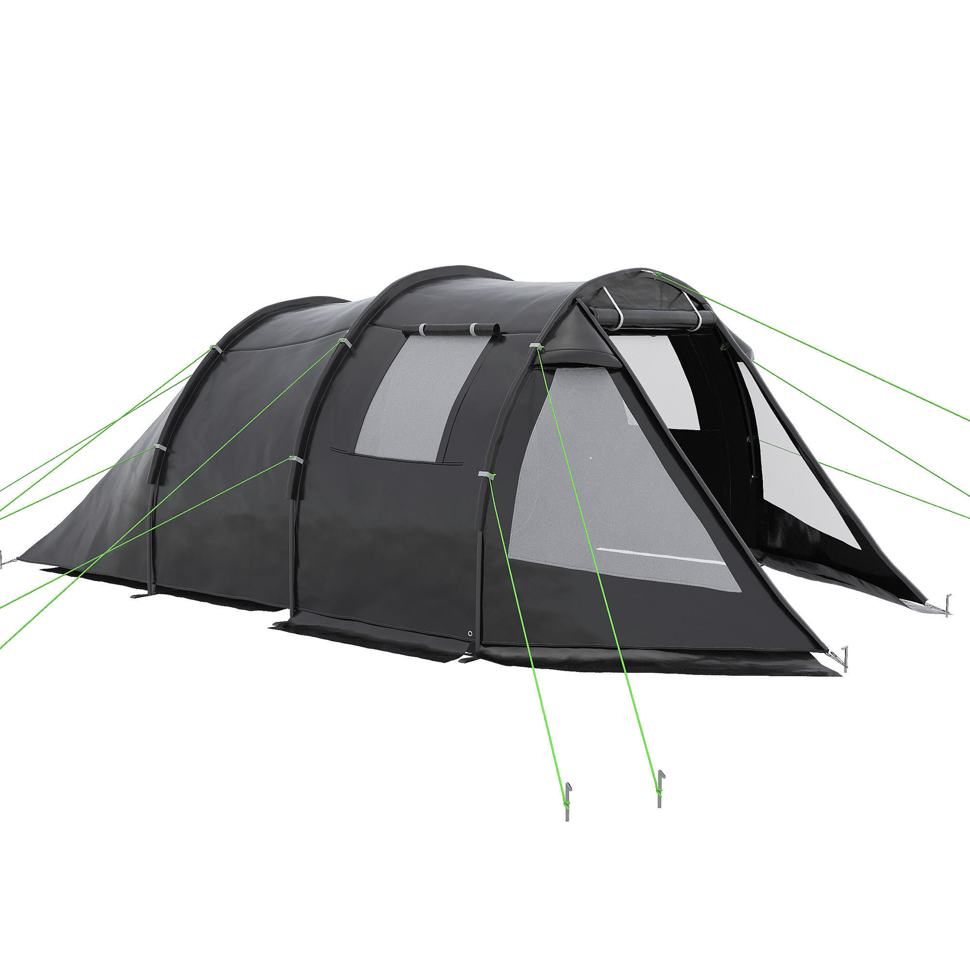Outsunny Campingzelt B/H/L: ca. 264x172x475 cm Campingzelt - schwarz (475,00/264,00/172,00cm) - Outsunny