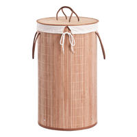 Zeller Wäschesammler natur Bambus B/H/L: ca. 35x60x35 cm Wäschesammler - natur (35,00/35,00/60,00cm) - Zeller