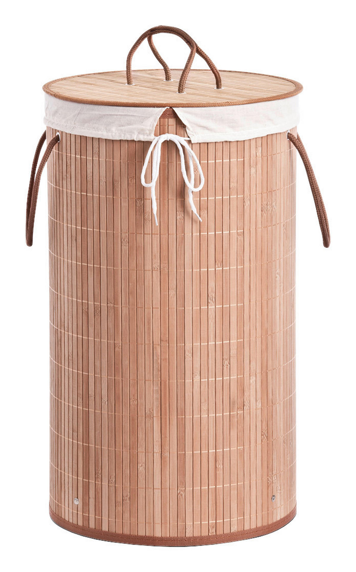Zeller Wäschesammler natur Bambus B/H/L: ca. 35x60x35 cm Wäschesammler - natur (35,00/35,00/60,00cm) - Zeller