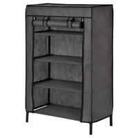 POCOline Schuhregal dunkelgrau Stahl B/H/L: ca. 30x92x60 cm Schuhregal Vlies - dunkelgrau (60,00/30,00/92,00cm) - POCOline