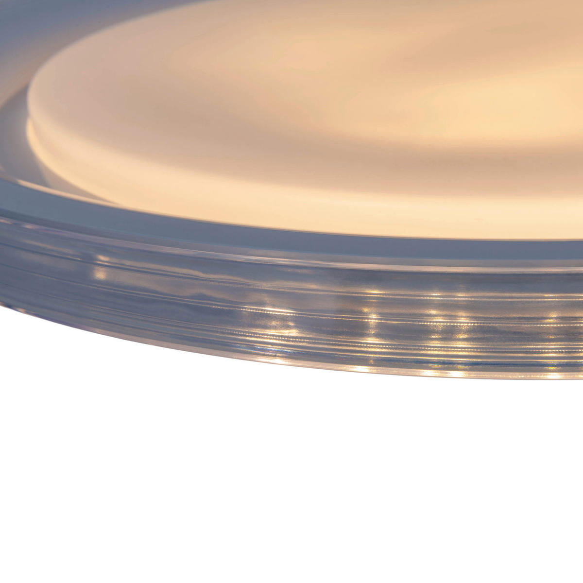 Näve Leuchten LED-Deckenleuchte weiß Metall Kunststoff B/H/T/D: ca. 50,5x7,5x50,5x50,5 cm CLAIRE - weiß (50,50/7,50/50,50cm) - Näve Leuchten
